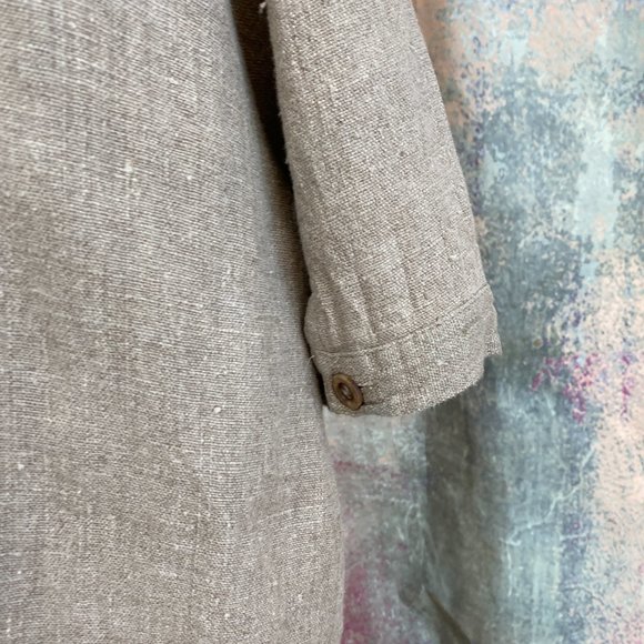 πHarve Benard Linen Casual Botton Down Blouse with short Sleeves - Picture 10 of 15